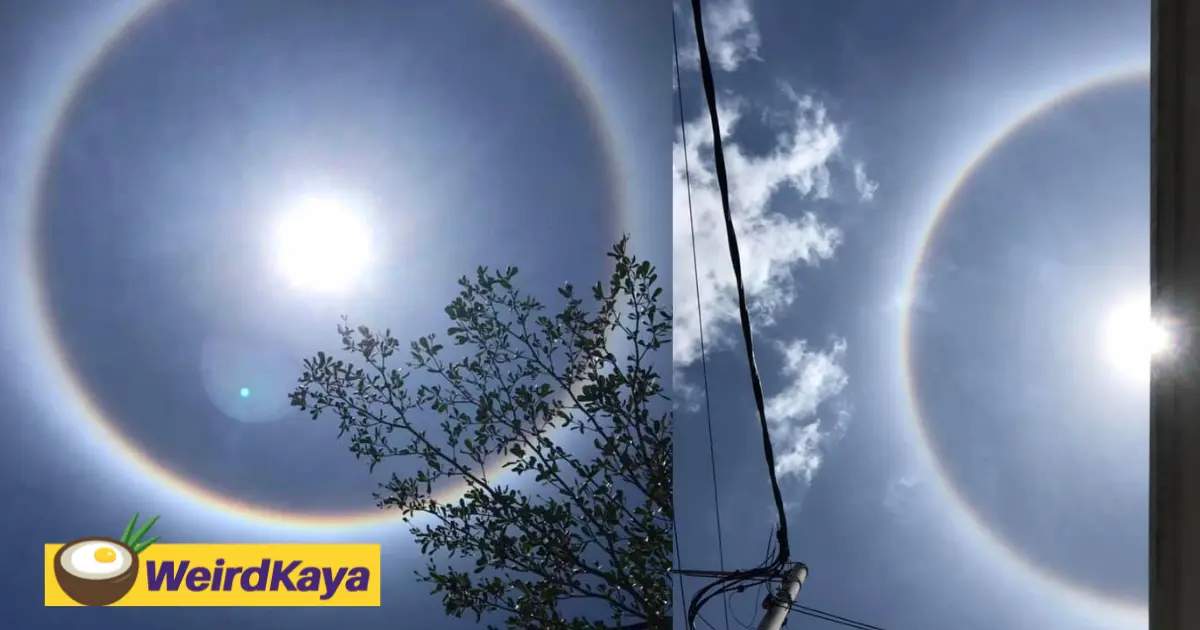 [video] breathtaking 'sun halo' phenomenon sighted at a few states | weirdkaya