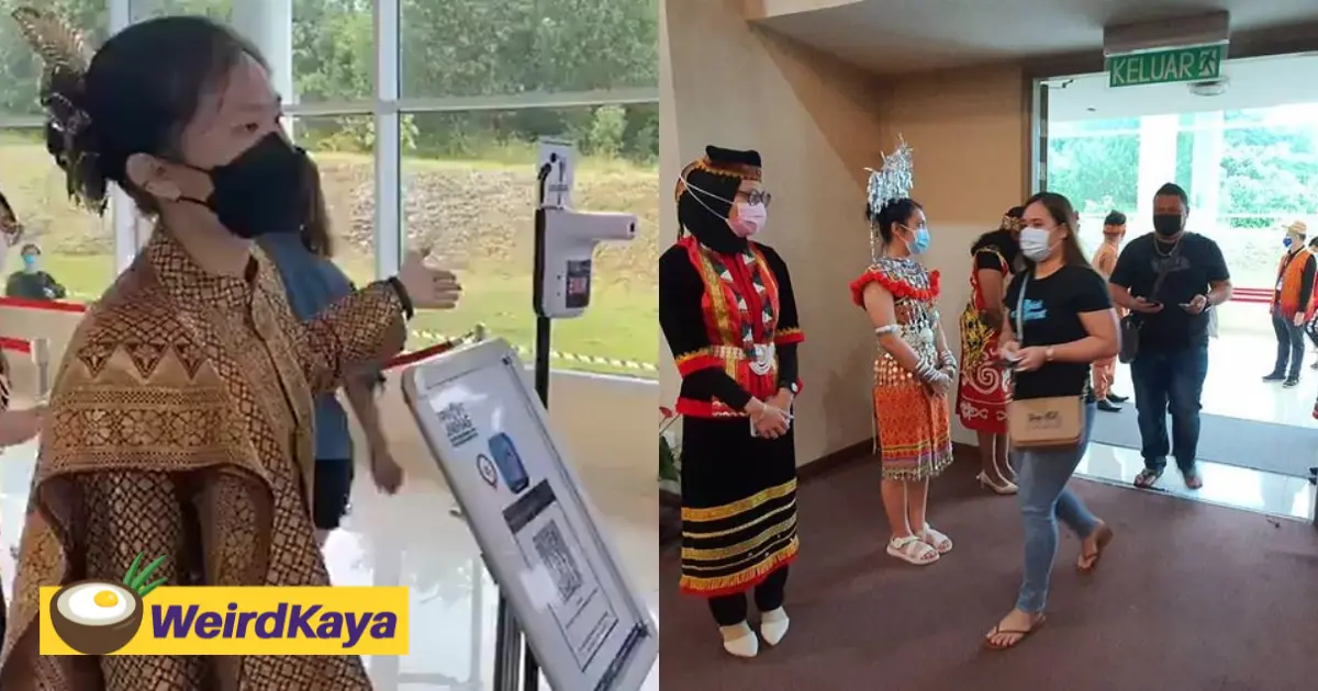 Ppv staff wear traditional costumes to celebrate sarawak's independence day | weirdkaya