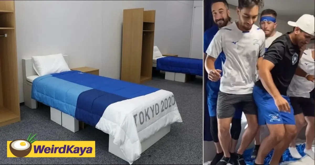 What's with the 'anti-sex' beds provided at the tokyo olympics? | weirdkaya