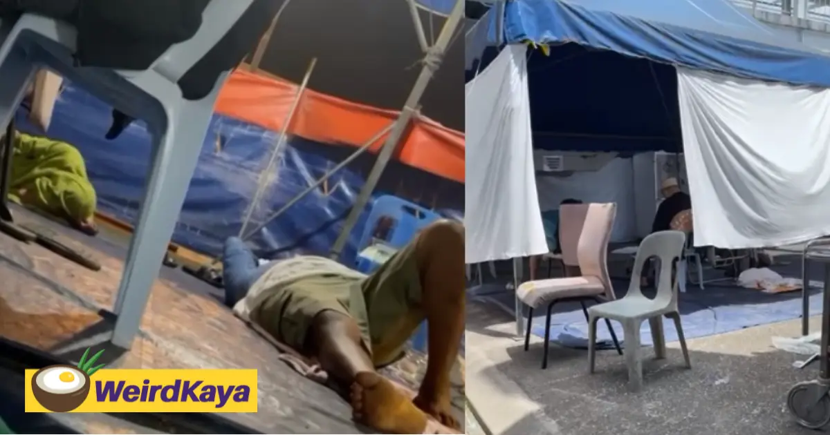 Patients forced to sleep outdoors as serdang hospital struggles to battle covid-19 | weirdkaya