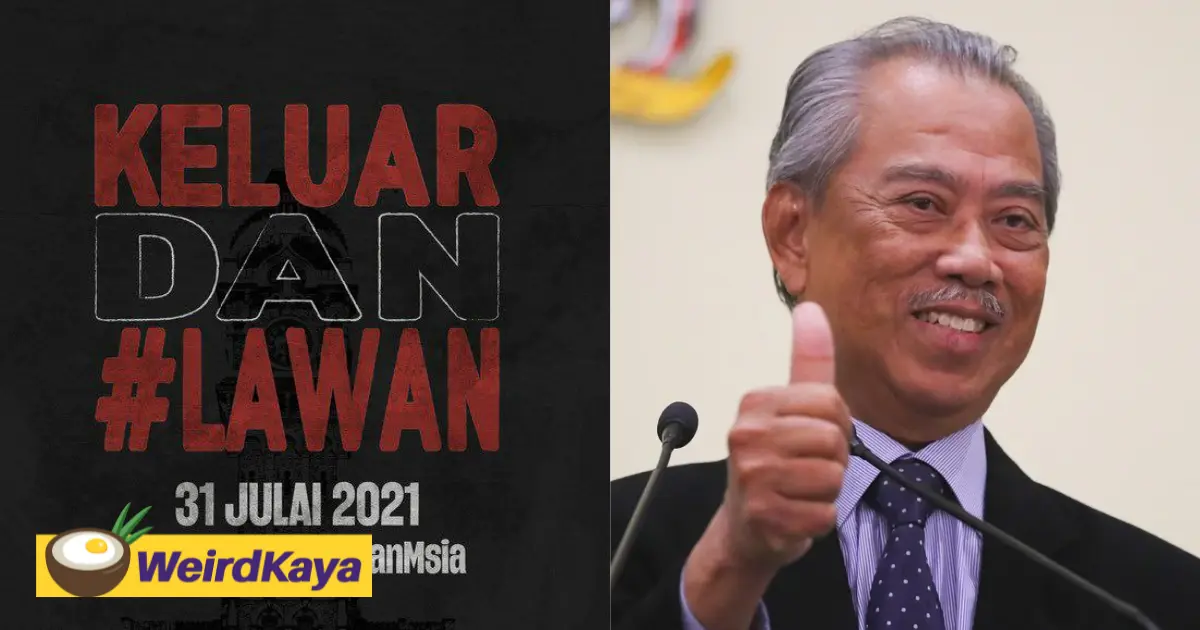 #lawan protest organisers to call for pm muhyiddin's resignation on july 31 | weirdkaya