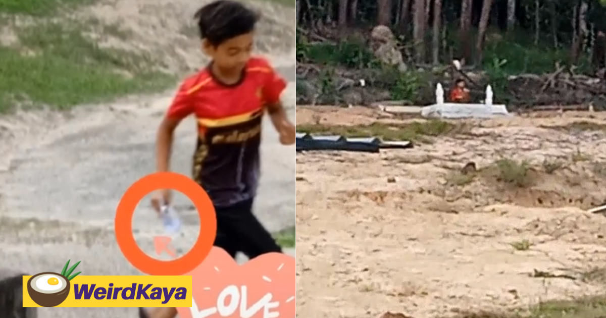 Young boy proudly shows his excellence award to deceased father at his grave and we’re crying already | weirdkaya