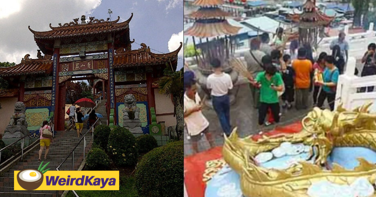 Malay father and son prepare vegetarian meals for devotees of Ching San Yen Temple every CNY