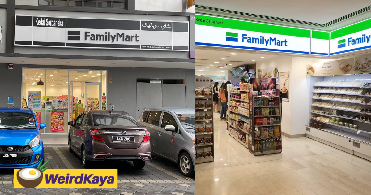 This family mart in cameron highlands uses a b&w signboard. Here's why | weirdkaya