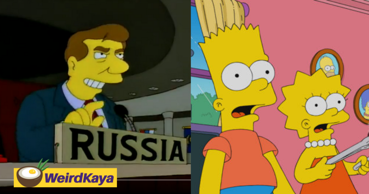 [video] spookily accurate: the simpsons actually predicted the russian-ukraine war in a 1998 episode | weirdkaya