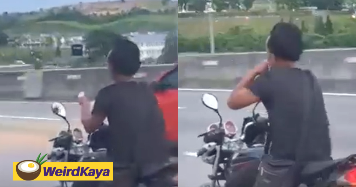 [VIDEO] Man Who Sniffed Glue While Riding His Motorcycle Nabbed By Police