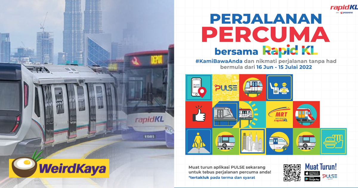 Just renewed your my50 pass? You can still use it to claim your free 30-day rapidkl ride | weirdkaya