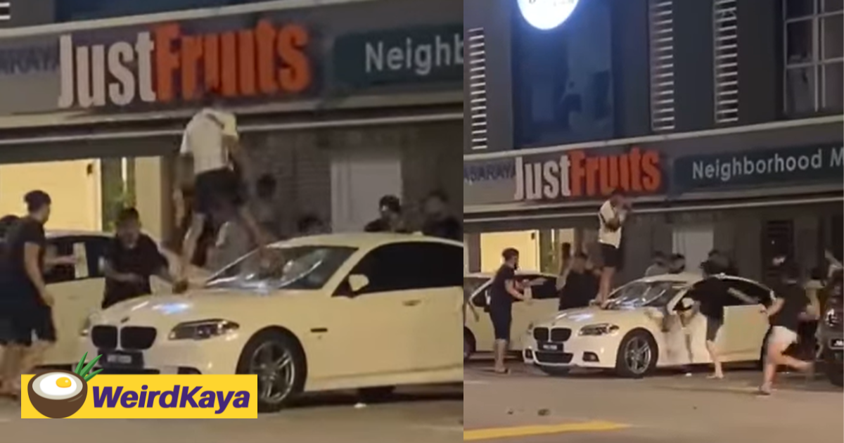 [video] cops on the hunt for 20 men caught rioting at sri petaling with weapons | weirdkaya