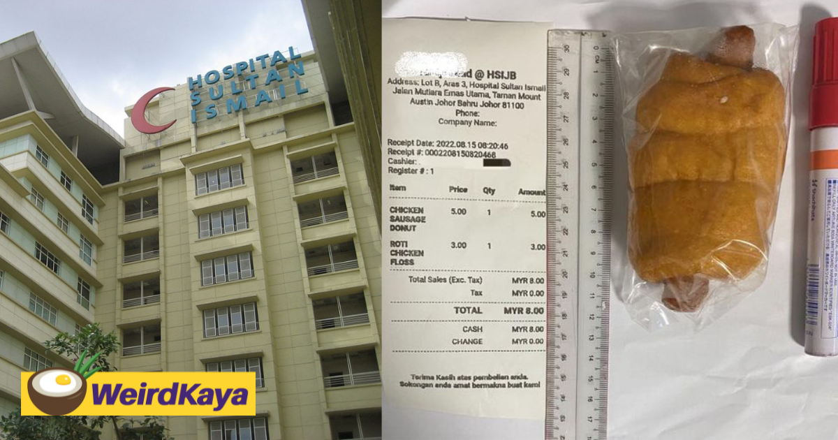 Rm5 sausage bun? Johor state health department reprimands hospital bakery for overpricing | weirdkaya