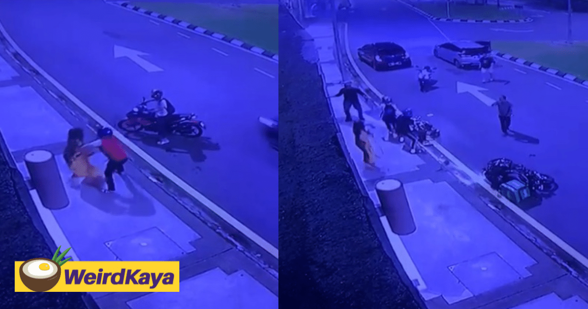 [video] woman robbed by 2 snatch thieves in kl, gets rescued by group of m'sians | weirdkaya
