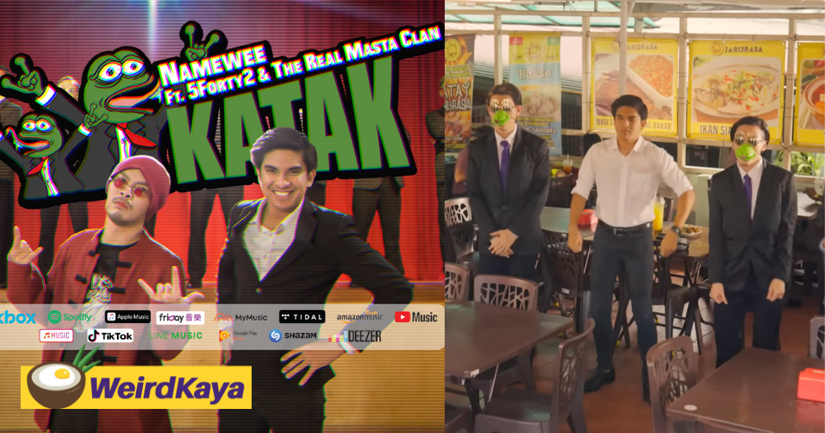 Muar mp syed saddiq makes cameo appearance in namewee's latest 'katak' music video | weirdkaya