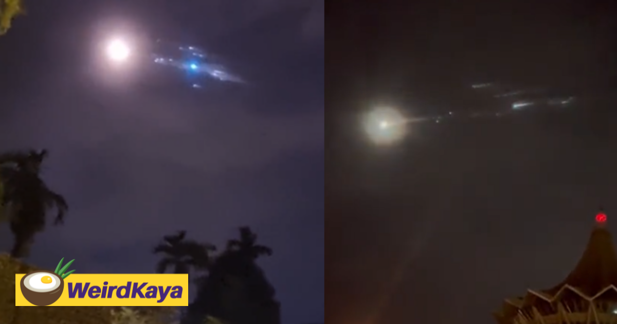 [video] 'meteor' in sarawak? Nope, it's just the debris of china's long march 5b rocket | weirdkaya