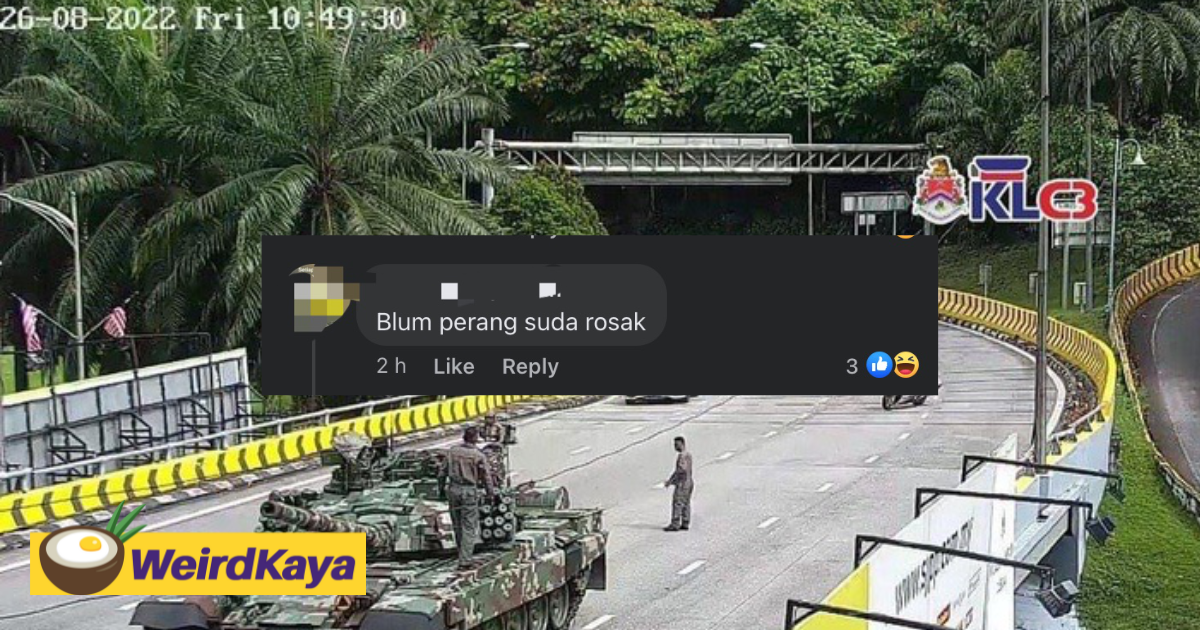 Army tank breaks down in the middle of the road in kl, leaves m'sians frustrated | weirdkaya
