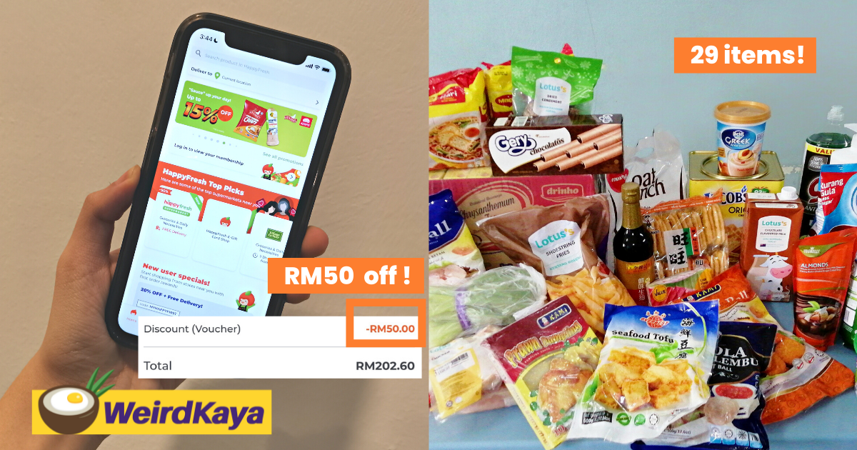 Guess what? I only spent rm200 to fulfil my mum's cny grocery list with happyfresh! | weirdkaya