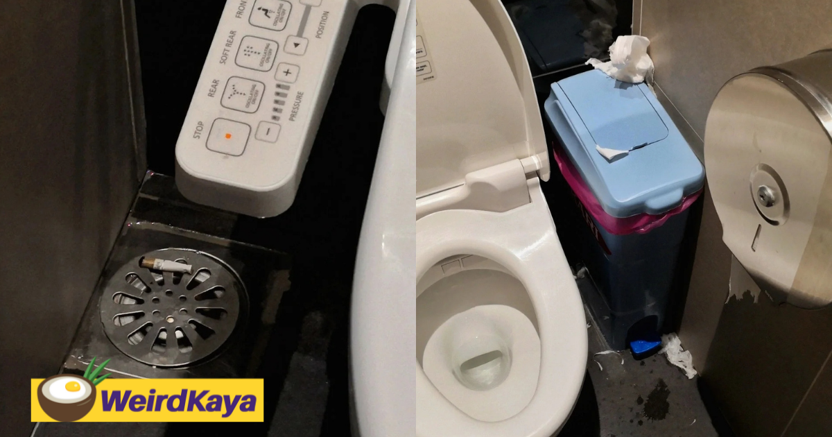 'lalaport's been open for only 2 days! ' shopper slams m'sians for poor civic responsibility over dirty toilets | weirdkaya