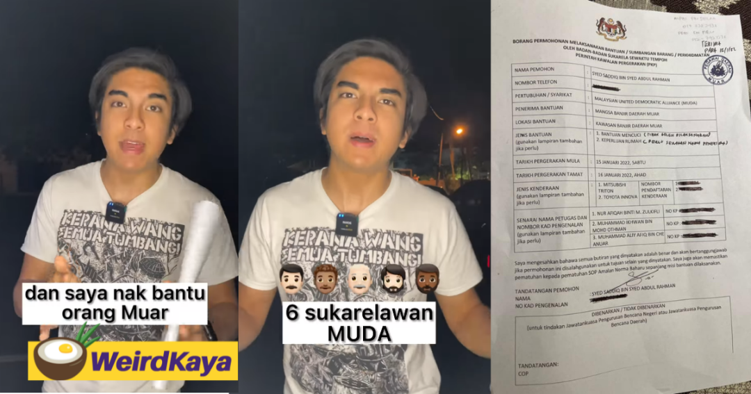 'Why can't I help my own people?' Syed Saddiq questions after application to give aid to flood victims was rejected