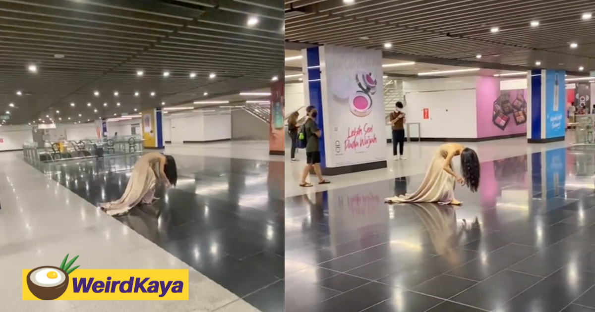 Long-haired 'ghost' spotted in broad daylight at pasar seni mrt station | weirdkaya