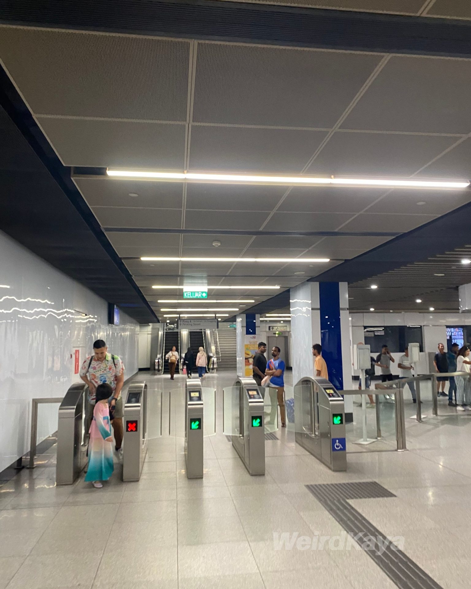 MRT station paying gate