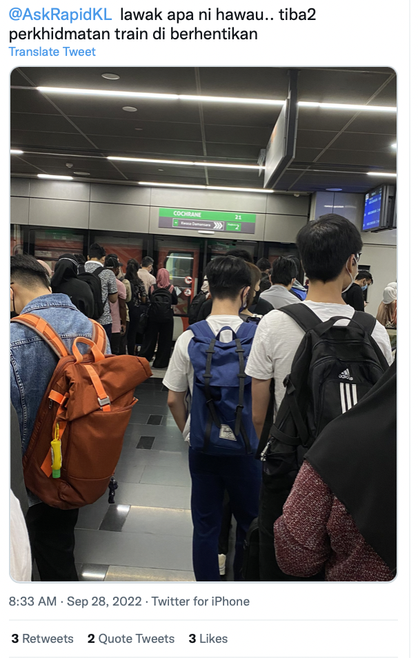 'just shut it down' m'sians unhappy over another mrt breakdown, urges rapidkl to improve its service | weirdkaya