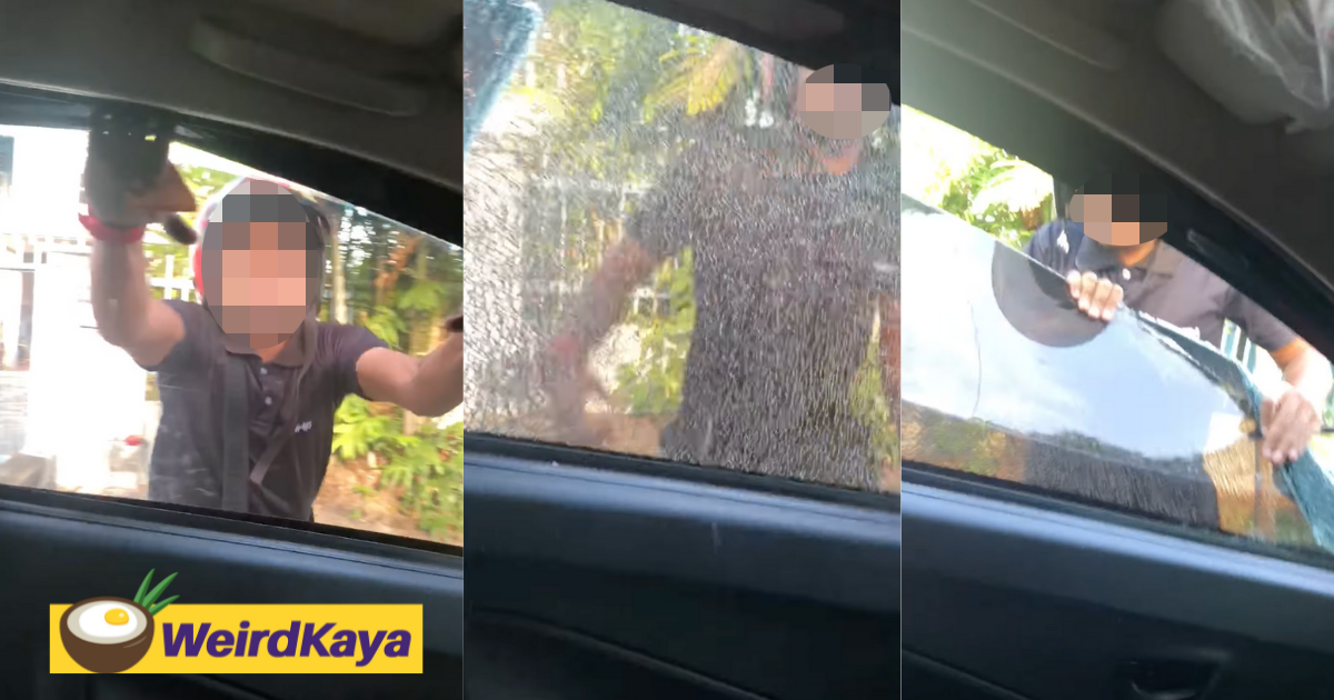 Man who threatened wife and broke car window in a fit of rage arrested by police | weirdkaya