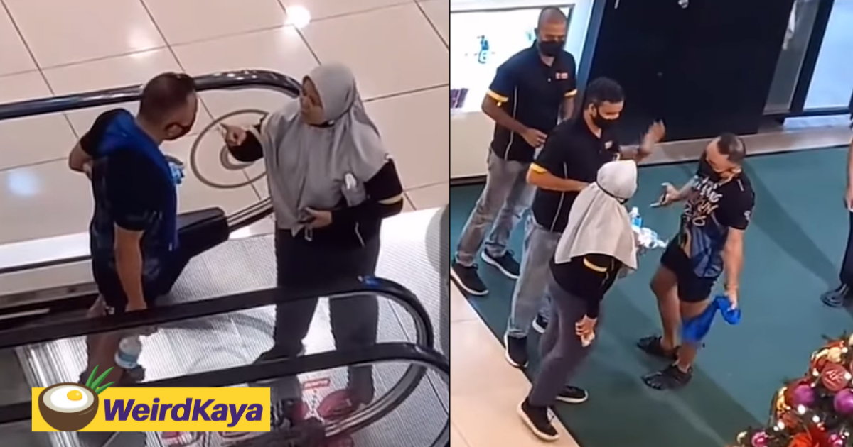 [video] man caught stealing hand sanitizer and gets fierce scolding from female employee | weirdkaya
