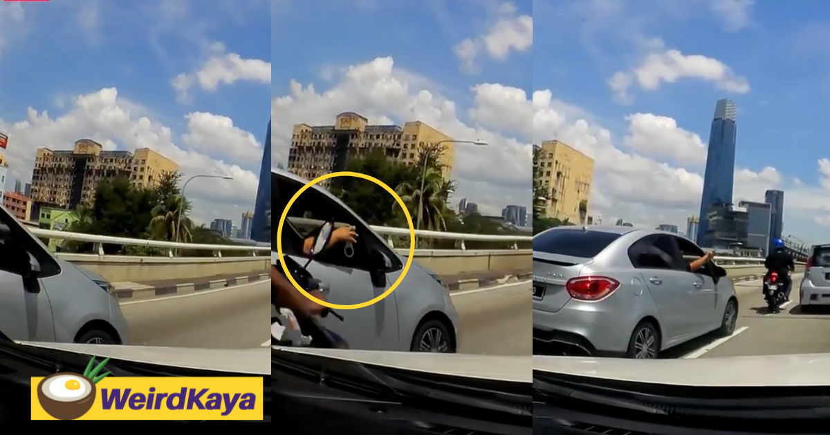 Man impersonates Police officer and show off handcuff in the middle of the road