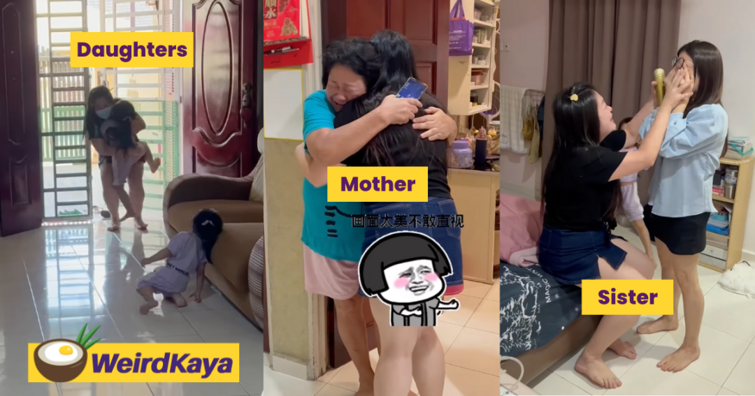 Man records his wife's tearful family reunion after two long years of separation to work in SG