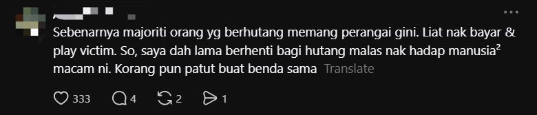 'Wow, Brilliant!' — M'sian Borrower Gives Sarcastic Reply When Asked To Settle RM2.5k Debt, Sparks Outrage comment 2