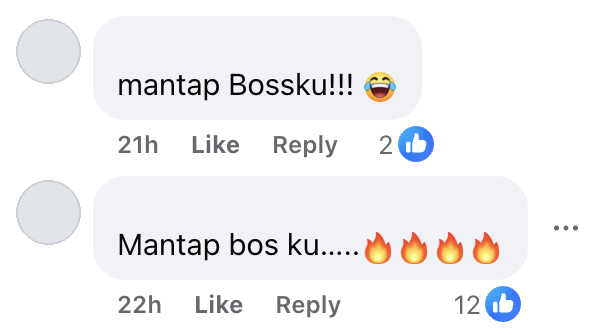 Mantap bossku