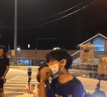 Motorcyclist forced to sing 'negaraku' after being caught riding helmetless | weirdkaya