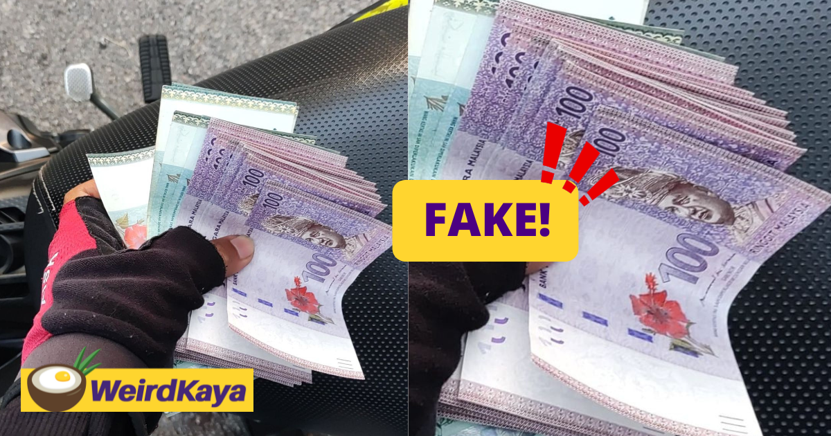 M'sian man tricked by iphone buyer who gave him fake notes worth rm1,700 | weirdkaya