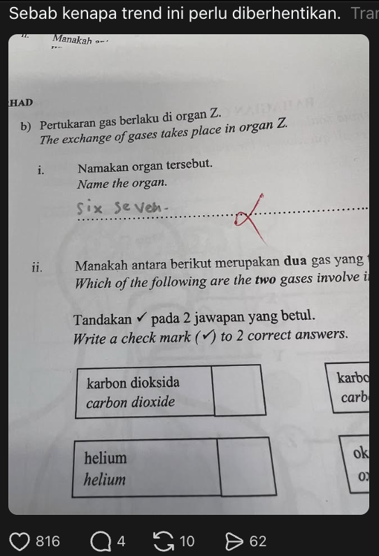 M’sian Teacher Bans Students From Saying Or Doing “67” In Class Or They’ll Have To Copy Lines 200 Times