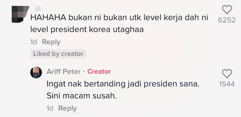 Susah reply