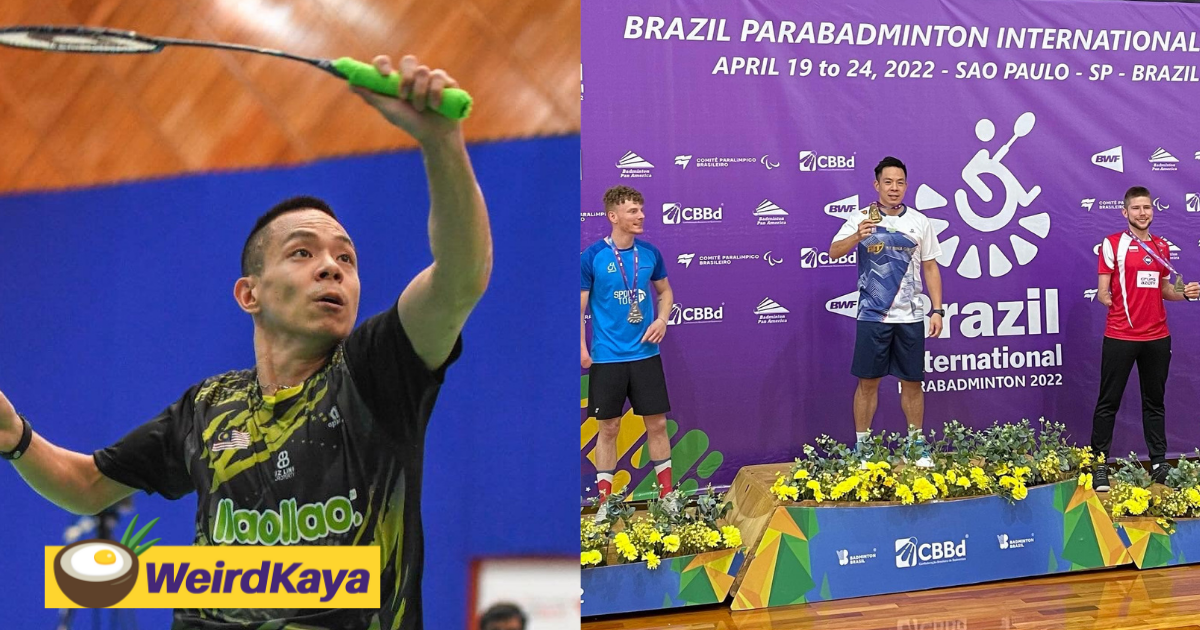 Paralympic champion Cheah Liek Hou wins gold in Brazil Para Badminton International, 8 times in a row
