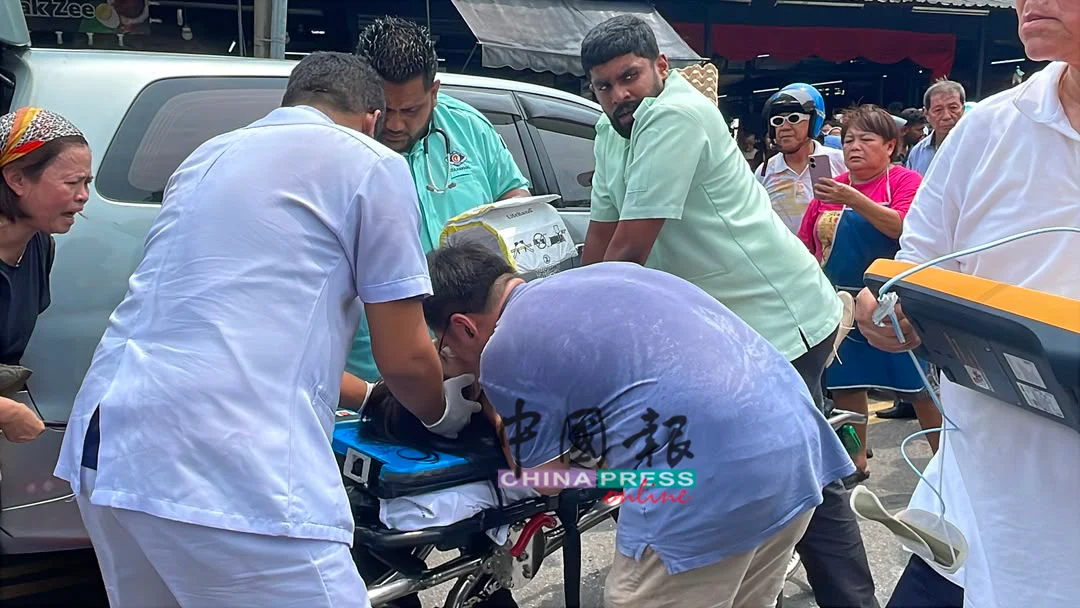 Penang woman crashes car (2)