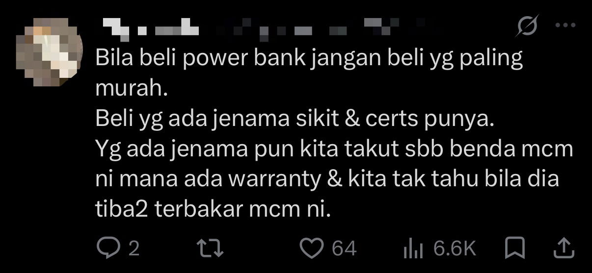 Passengers Panic After Power Bank Catches Fire At KLIA 2 comment 1