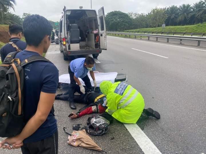 Proton wira driver involves in hit-and-run accident