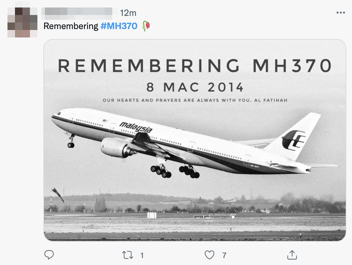 Lest we forget: in remembrance of #mh370 8 years on | weirdkaya