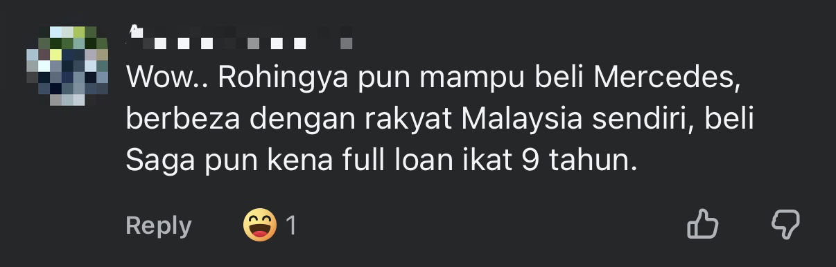 Rohingya Man Caught Driving Mercedes With No Road Tax, Insurance To Transport Vegetables In Langkawi comment 2