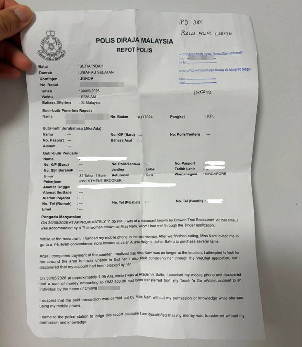 SG man cheated by date (2)