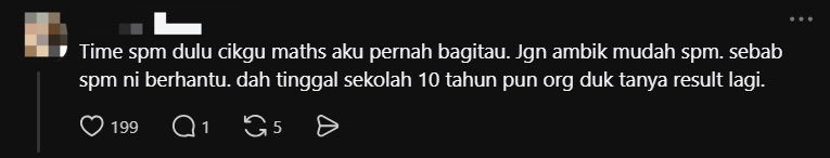 SPM certs asked for in job interviews netizen comment 3