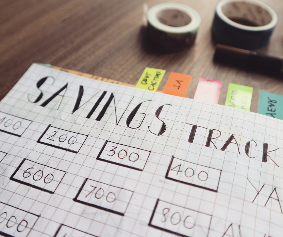 Build financial planning skills, savings tracker