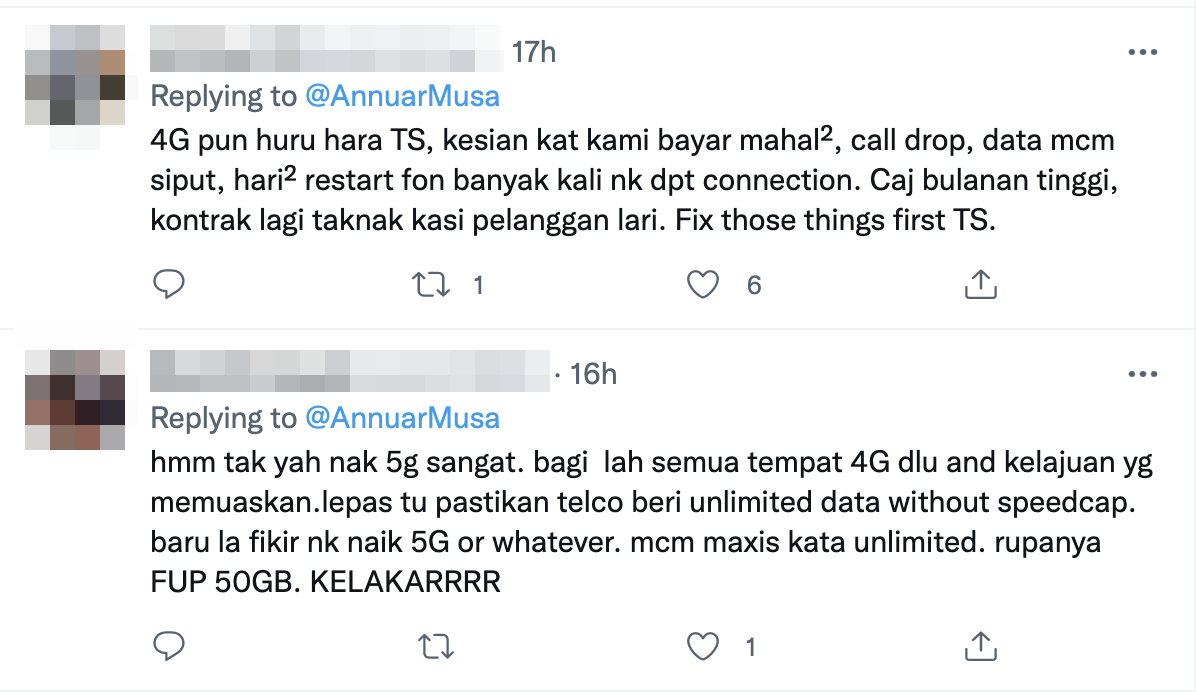 Stuck in the past? Netizens annoyed by annuar musa's celebration of 5g's arrival by streaming 1080p youtube videos | weirdkaya