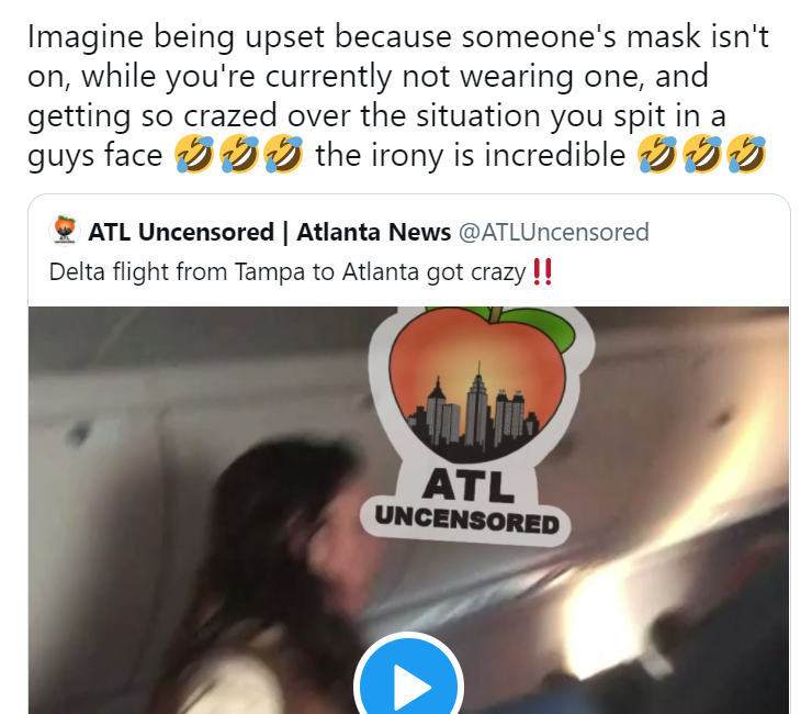 Maskless 'karen' slaps and spits at man for taking down mask to eat on the plane | weirdkaya