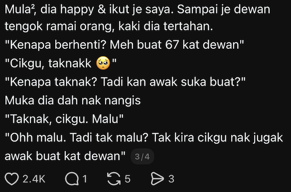 Student Keeps Doing ‘67' Meme In Class, Teacher Makes Him Continue At School Hall To Teach Him A Lesson
