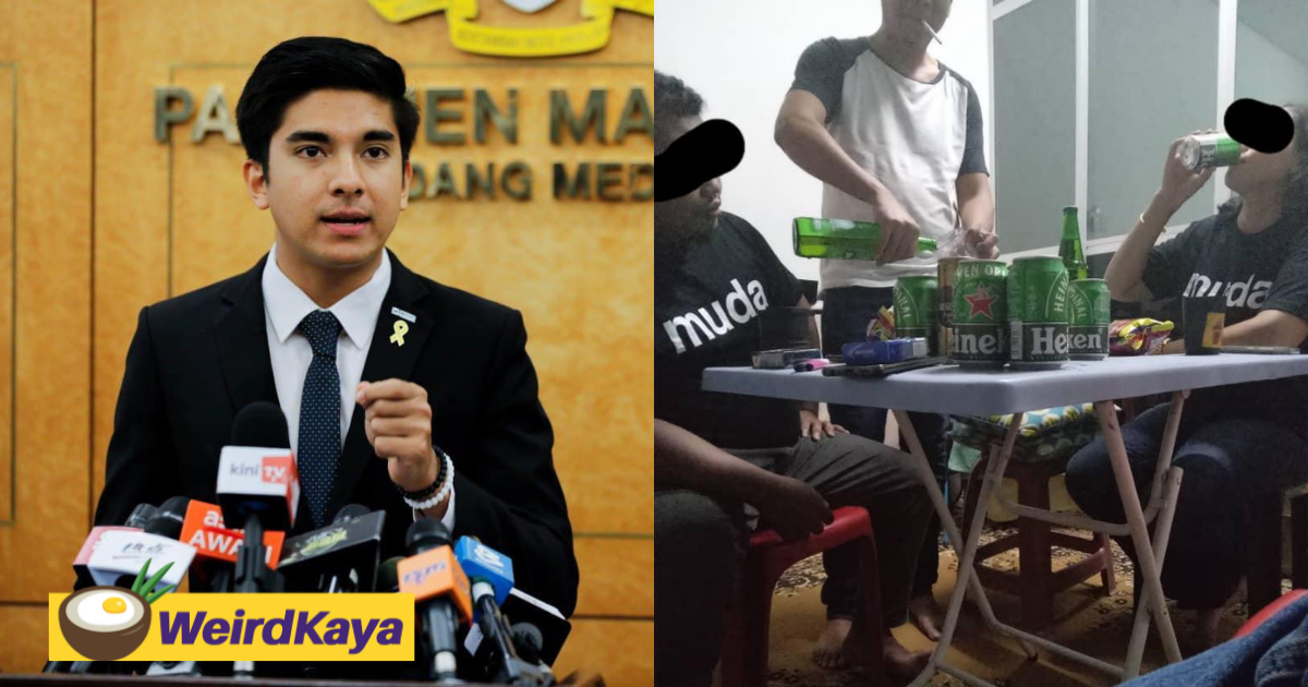 Syed saddiq denies muda misused funds for beer party, gains wide support from netizens | weirdkaya