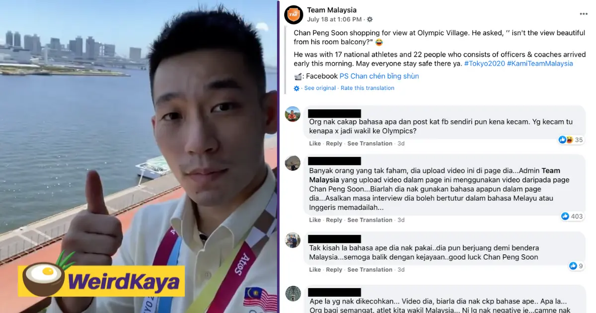 M'sians defend chan peng soon after trolls bash him for conversing in mandarin | weirdkaya