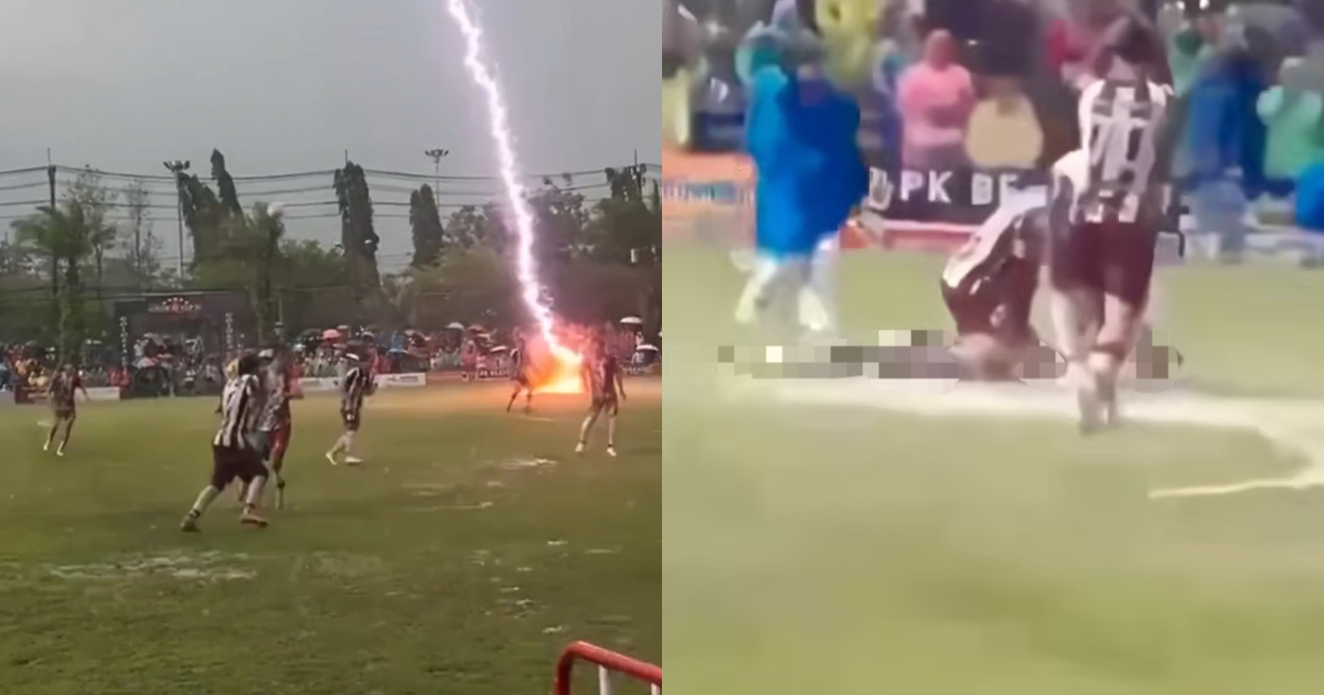 Thai football player struck by lightning (2)