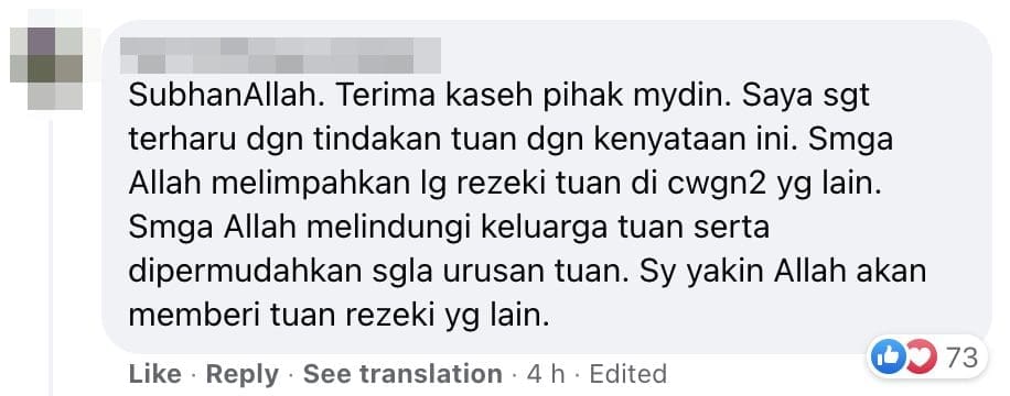 Netizens thank Mydin 2