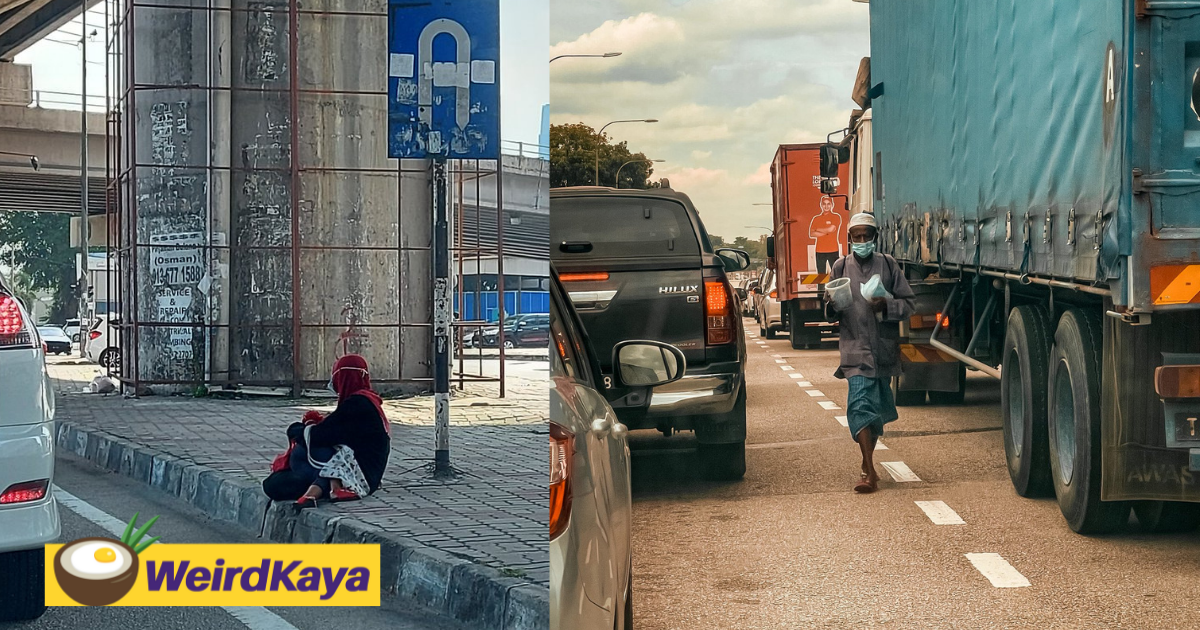'they belong to a syndicate! ' netizen reveals shocking truth behind 'traffic light beggars' | weirdkaya